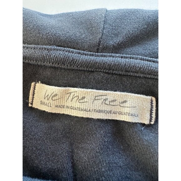 We The Free Small Not The Same Tee Off the Shoulder Grey Boho Slouchy - Picture 4 of 10